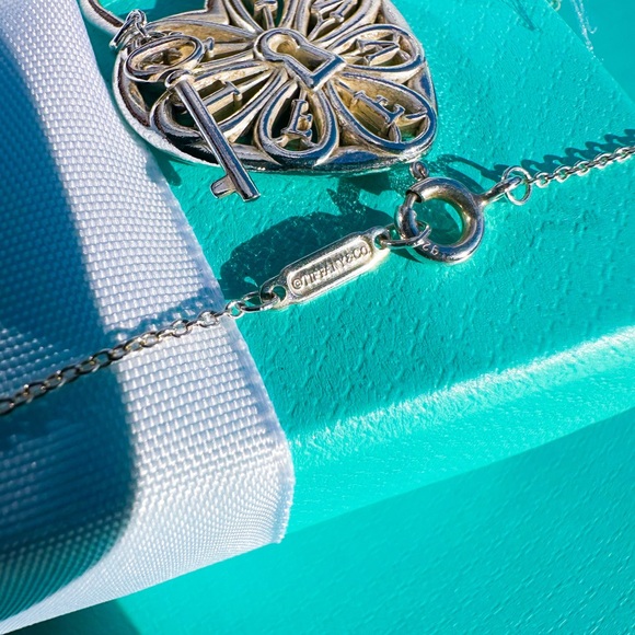 Tiffany & Co. Silver Filigree Heart Necklace - Picture 7 of 8